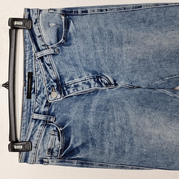 Flying Monkey Streetwear High Rise Super Flare Asymmetrical Button Fly Jeans- 30 - Picture 2 of 15